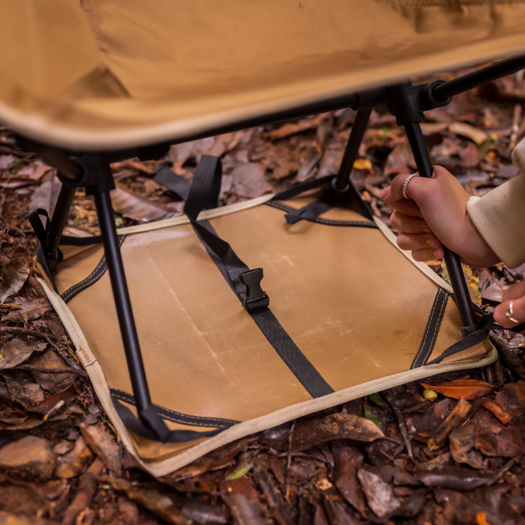 WILD AUSSIE - Recco Chair | Compact & Lightweight Camping | Beach | Hiking | Khaki